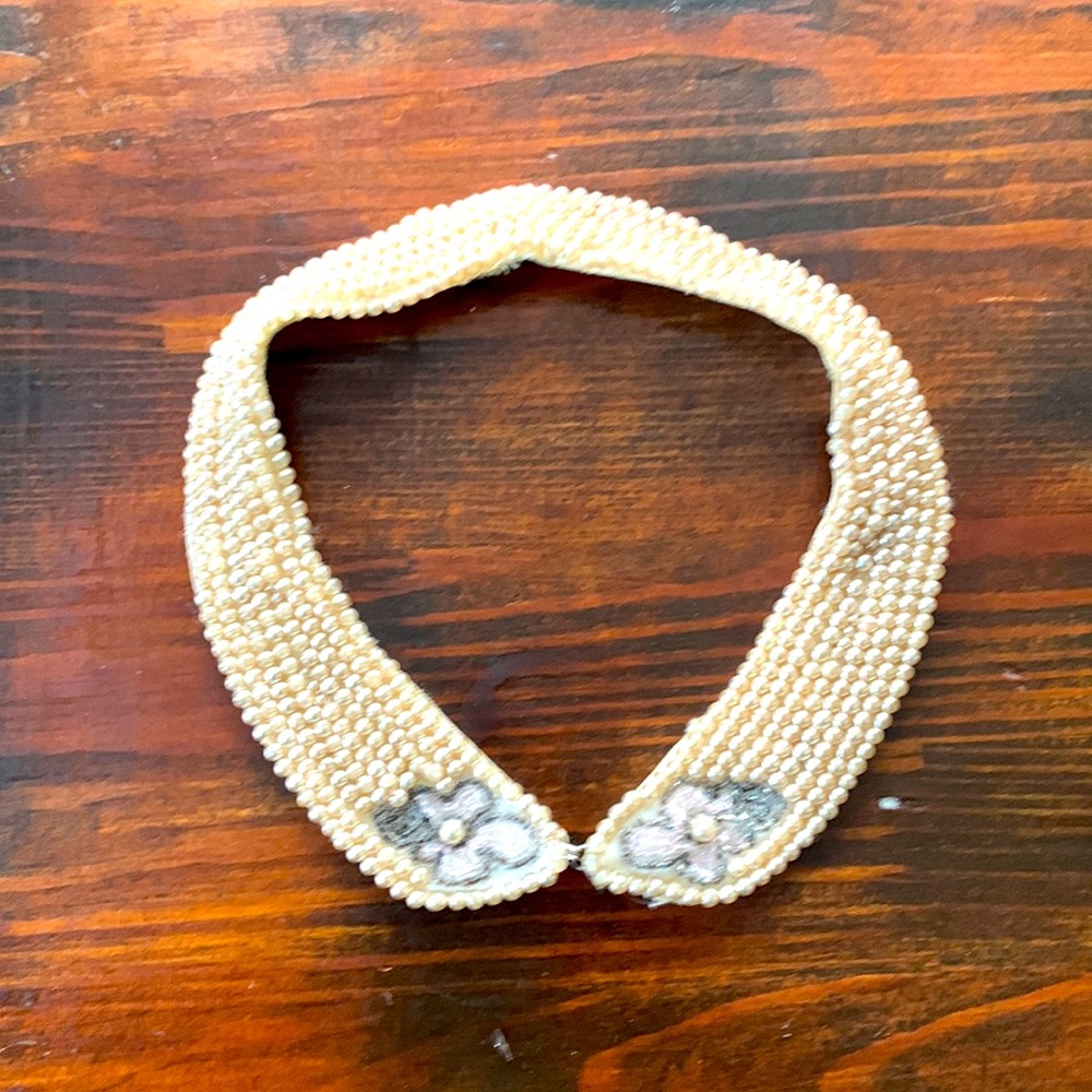Vintage Pearl Collar Necklace